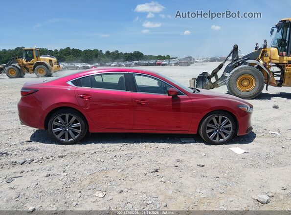 JM1GL1TY2J1301572 2018 MAZDA 6 Red უკანა სალონის ხედი