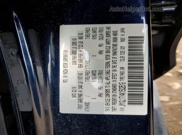 JM1GL1TY4K1502519 2019 MAZDA 6 Blue Vista del compartimento del motor