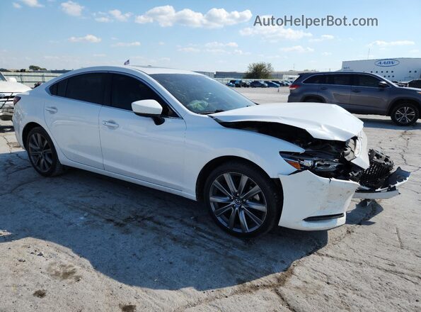 JM1GL1TY4M1609217 2021 MAZDA 6 Белый Передняя правая четверть