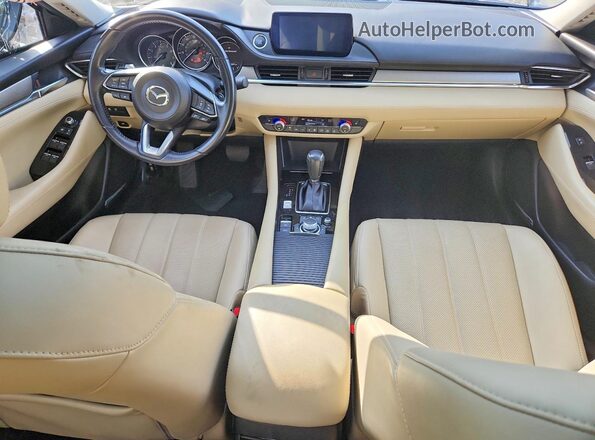 JM1GL1TY5J1303543 2018 MAZDA 6 Blue Առջևի վահանակի տեսք