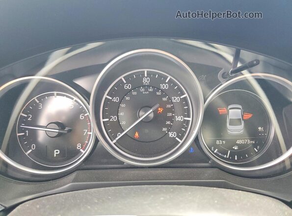 JM1GL1TY6J1327558 2018 MAZDA 6 Red Instrument cluster view
