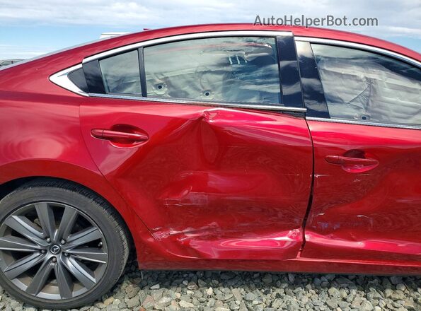 JM1GL1TY6J1327558 2018 MAZDA 6 Red Rear seats view
