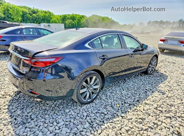 JM1GL1TY9M1600691 2021 MAZDA 6 Black Задня права чверть