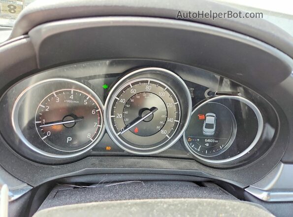 JM1GL1TY9M1600691 2021 MAZDA 6 Black Вид щитка приладів