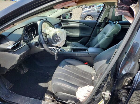 JM1GL1TY9M1600691 2021 MAZDA 6 Black Вид салону спереду