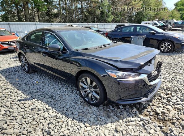 JM1GL1TY9M1600691 2021 MAZDA 6 Black Передня права чверть