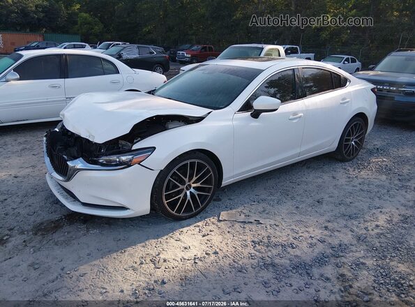 JM1GL1TYXJ1314991 2018 MAZDA 6 Белый Передняя левая четверть