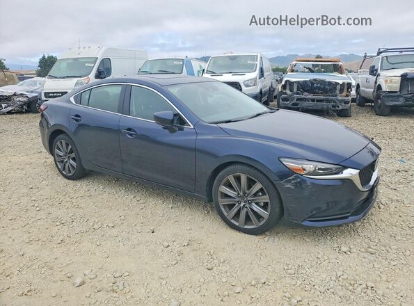 JM1GL1TYXJ1327613 2018 MAZDA 6 Синий Передняя правая четверть