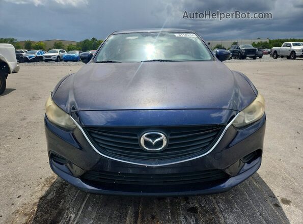 JM1GL1U50H1146440 2017 MAZDA 6 Blue Вид спереду