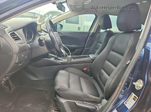 JM1GL1U50H1146440 2017 MAZDA 6 Blue Вид салону спереду