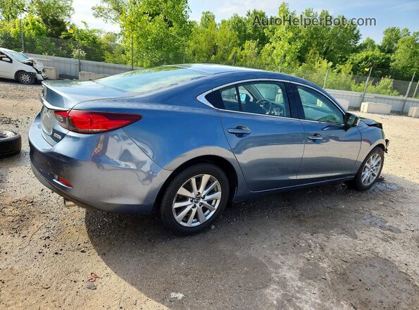 JM1GL1U53H1116509 2017 MAZDA 6 Blue Tył prawy