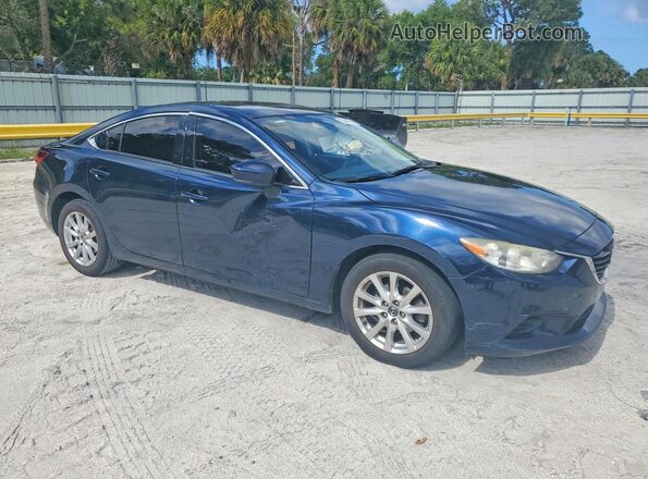 JM1GL1U53H1149431 2017 MAZDA 6 Синий Передняя правая четверть