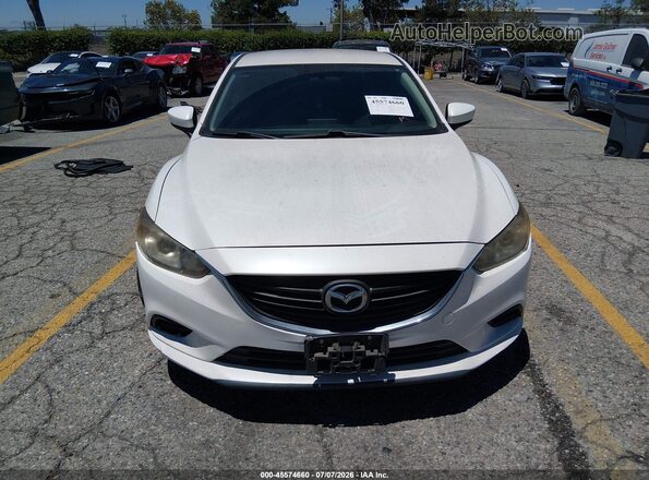 JM1GL1U54H1139426 2017 MAZDA 6 White Widok zestawu wskaźników