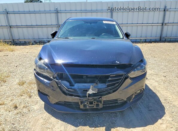 JM1GL1U55H1108394 2017 MAZDA 6 Blue Դիմացի տեսք