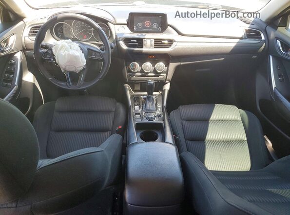 JM1GL1U55H1108394 2017 MAZDA 6 Blue Առջևի վահանակի տեսք