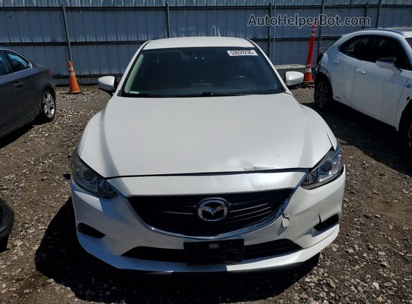 JM1GL1U55H1143095 2017 MAZDA 6 White Դիմացի տեսք