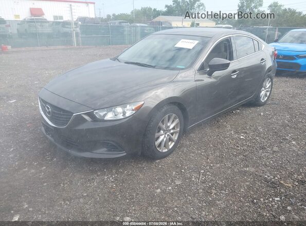JM1GL1U55H1150502 2017 MAZDA 6 Gray წინა მარცხენა ხედი სამი მეოთხედიდან