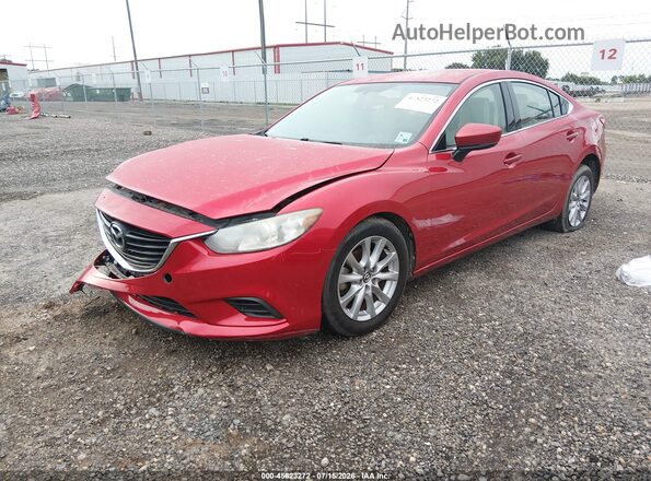 JM1GL1U56H1128170 2017 MAZDA 6 Red Przód lewy