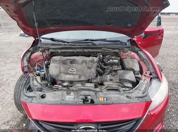 JM1GL1U56H1128170 2017 MAZDA 6 Red Widok z tyłu