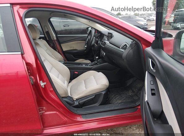 JM1GL1U56H1128170 2017 MAZDA 6 Red Widok wnętrza z przodu