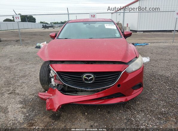 JM1GL1U56H1128170 2017 MAZDA 6 Red Widok wnętrza z tyłu
