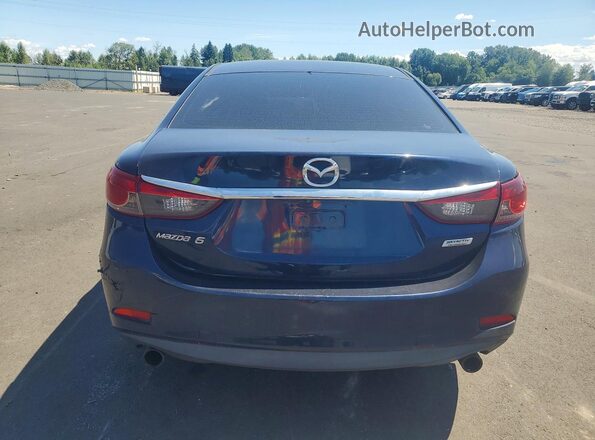 JM1GL1U57H1126153 2017 MAZDA 6 Blue Հետևի տեսք