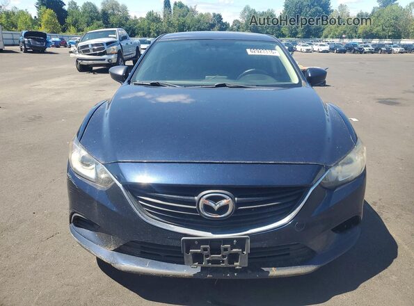 JM1GL1U57H1126153 2017 MAZDA 6 Blue Դիմացի տեսք