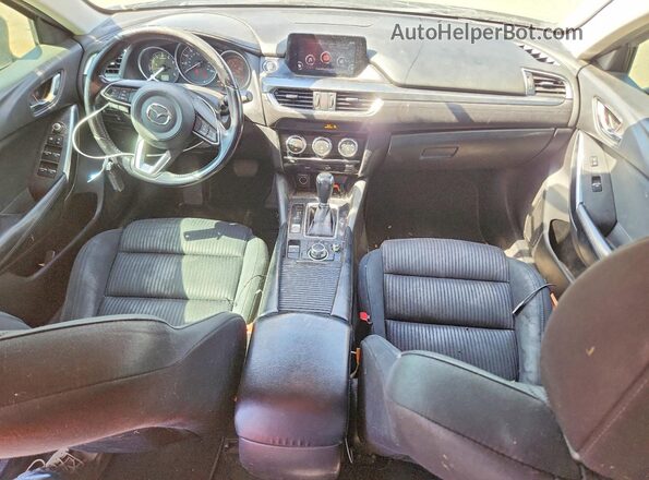 JM1GL1U57H1151103 2017 MAZDA 6 Black წინა პანელის ხედი
