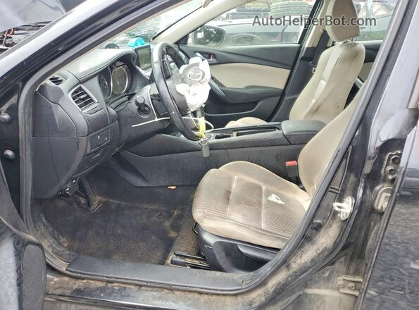 JM1GL1U58H1112360 2017 MAZDA 6 Черный Вид салона спереди