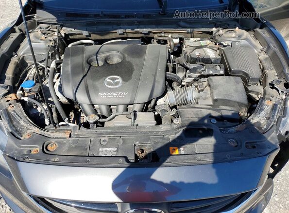 JM1GL1U58H1112570 2017 MAZDA 6 Серый Вид задней части салона
