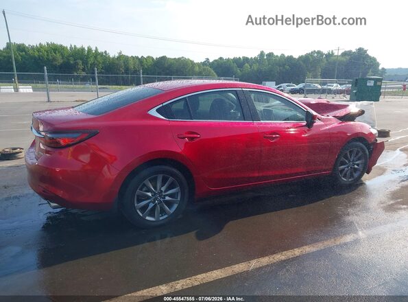 JM1GL1UM2M1607445 2021 MAZDA 6 Maroon Widok wnętrza z tyłu