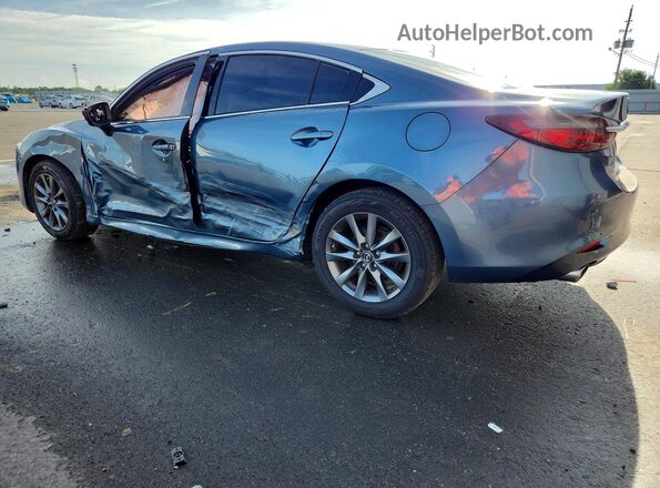 JM1GL1UM9J1306893 2018 MAZDA 6 Blue Trasero izquierdo