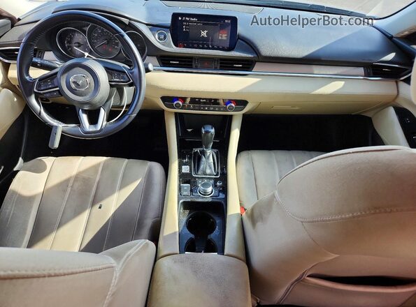 JM1GL1UM9J1306893 2018 MAZDA 6 Blue Vista del salpicadero