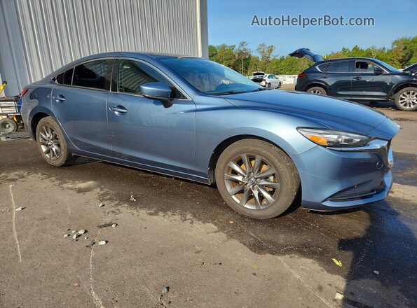 JM1GL1UM9J1306893 2018 MAZDA 6 Blue Delantero derecho