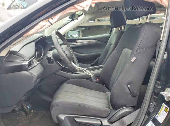 JM1GL1UM9L1514761 2020 MAZDA 6 Black წინა სალონის ხედი