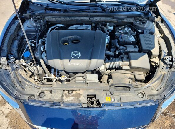 JM1GL1UM9L1518910 2020 MAZDA 6 Blue Widok wnętrza z tyłu