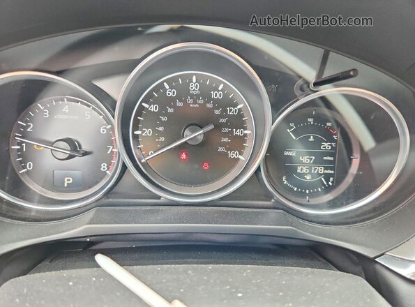 JM1GL1UMXJ1325596 2018 MAZDA 6 Red Instrument cluster view
