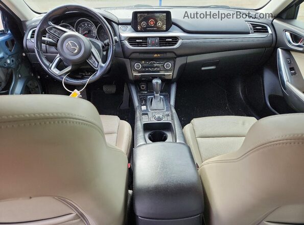 JM1GL1V50H1103649 2017 MAZDA 6 Blue Widok deski rozdzielczej
