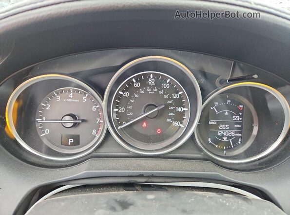 JM1GL1V50H1105773 2017 MAZDA 6 Black Widok zestawu wskaźników