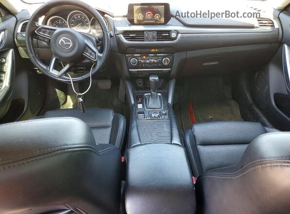 JM1GL1V50H1122914 2017 MAZDA 6 Charcoal წინა პანელის ხედი