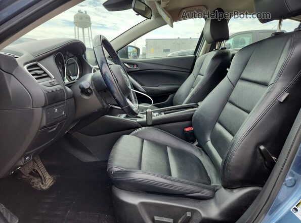 JM1GL1V51H1124736 2017 MAZDA 6 Blue Вид салону спереду