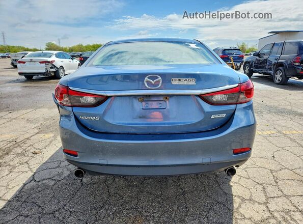 JM1GL1V51H1124736 2017 MAZDA 6 Blue Вид ззаду