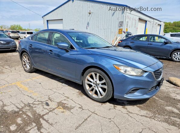 JM1GL1V51H1124736 2017 MAZDA 6 Blue Передня права чверть
