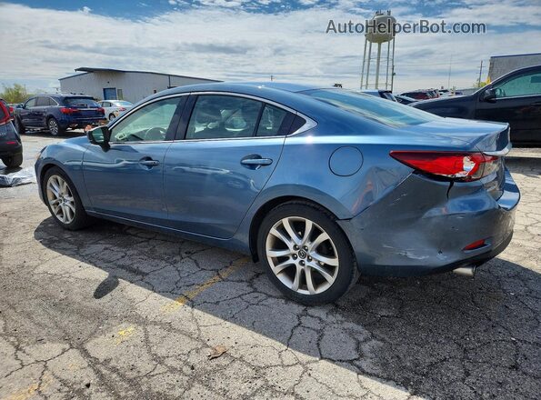 JM1GL1V51H1124736 2017 MAZDA 6 Blue Задня ліва чверть