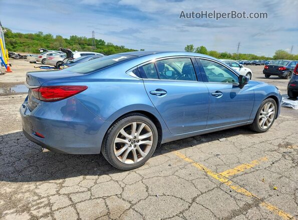 JM1GL1V51H1124736 2017 MAZDA 6 Blue Задня права чверть