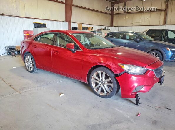 JM1GL1V51H1130746 2017 MAZDA 6 Бордовый Передняя правая четверть