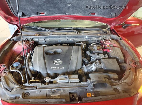 JM1GL1V51H1130746 2017 MAZDA 6 Бордовый Вид задней части салона
