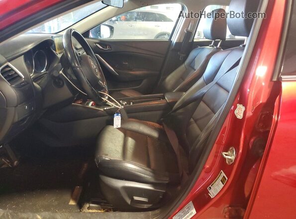 JM1GL1V51H1130746 2017 MAZDA 6 Бордовый Вид салона спереди