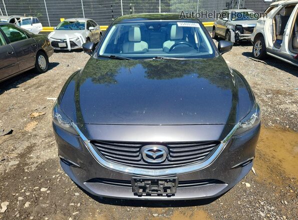 JM1GL1V51H1154660 2017 MAZDA 6 Gray Widok z przodu