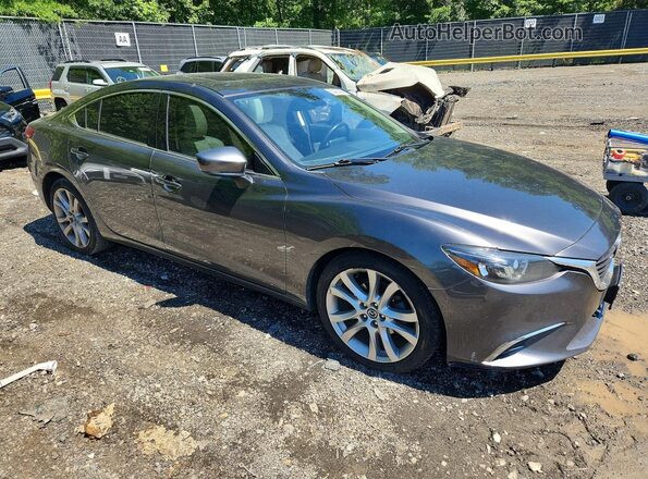 JM1GL1V51H1154660 2017 MAZDA 6 Gray Przód prawy